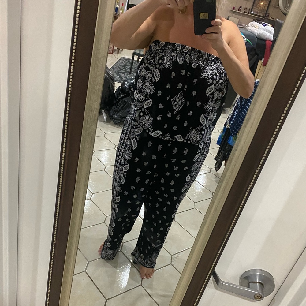 Romper with adjustable straps 1x